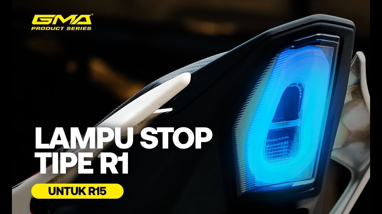 STOP LAMP R15 V4 3IN1 (DAY, SIGNAL, STOP), LAMPU STOP DENGAN PILIHAN WARNA TRENDI! LED RUNNING!