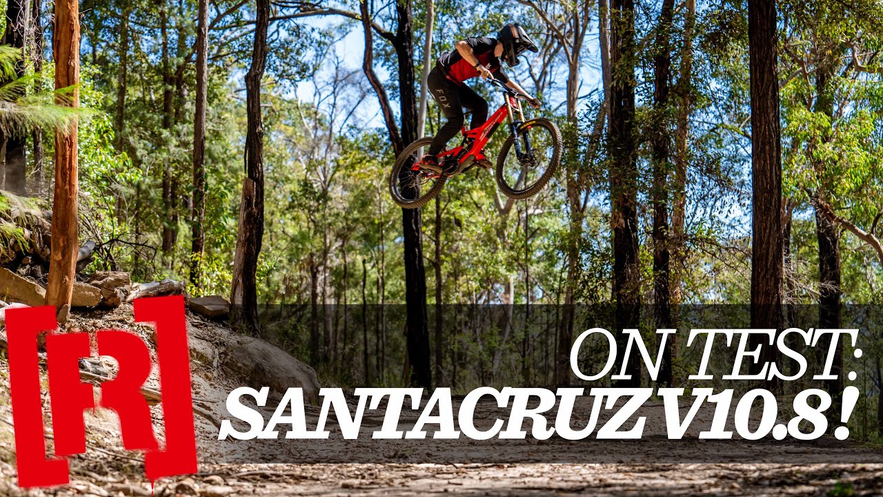 Blasting trails on the all new Santa Cruz V10.8 DH bike!
