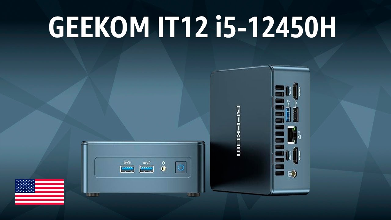 Мини-ПК GEEKOM IT12 i5-12450H (16 ГБ + 512 ГБ) | ТЕСТ | Английский