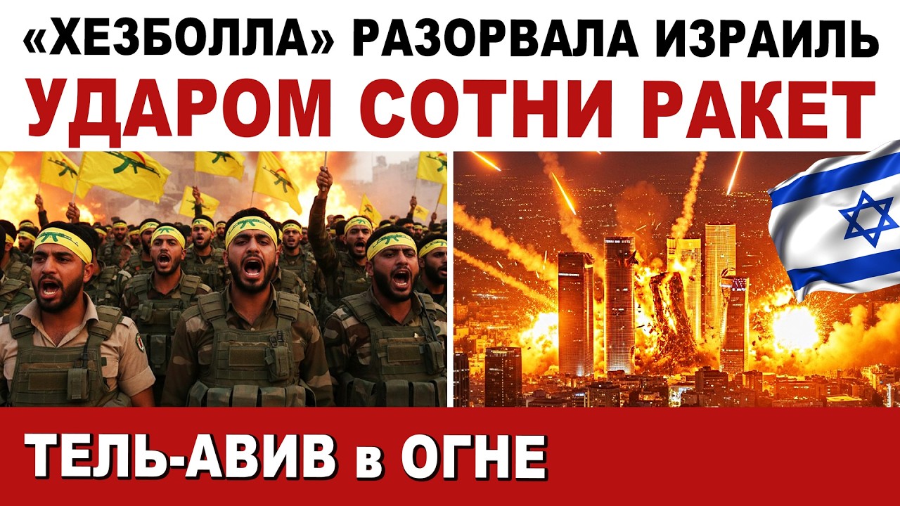 ⚡ Хезболла разорвала Израиль сотней ракет