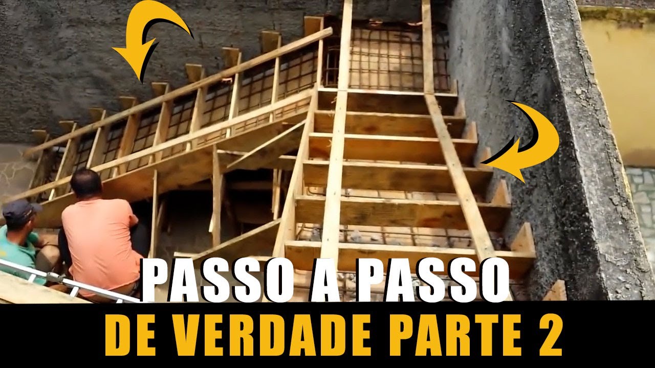 Escada agora sim ,um passo a passo de verdade vídeo 2 - Stairs now, a real step by step video 2