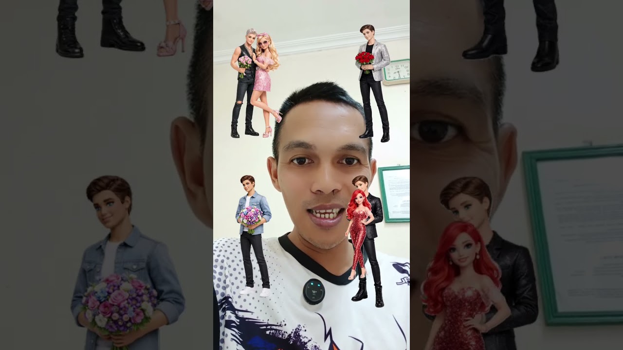 wow ada empat cowok rumantis kasih bunga untk kekasihnua #funny #filmkartunterbaru #animasulucu