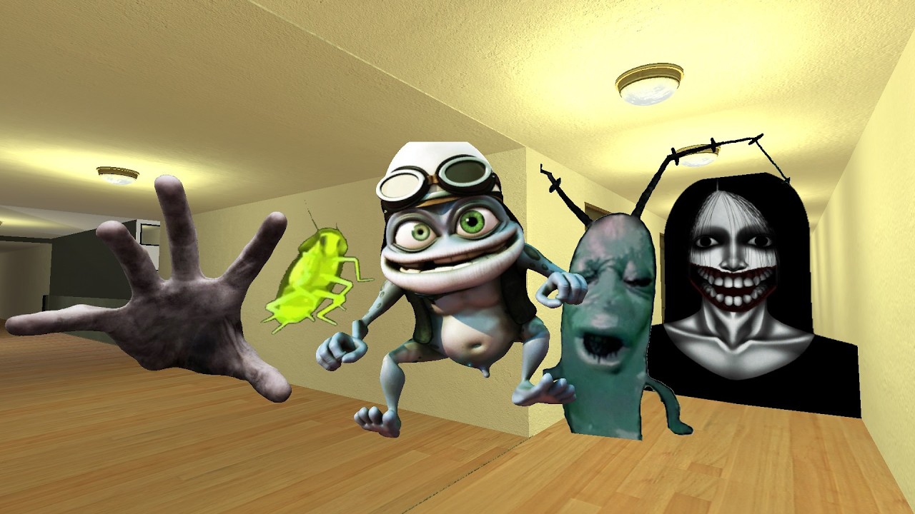 POV HI MY NAME IS CRAZY FROG AND PLANKTON IN LIMINAL HOTEL GMOD #gmodworld #nextbots