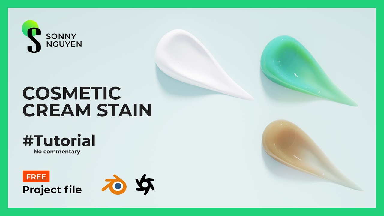 Create a cosmetic cream stain - Blender Octane Tutorial