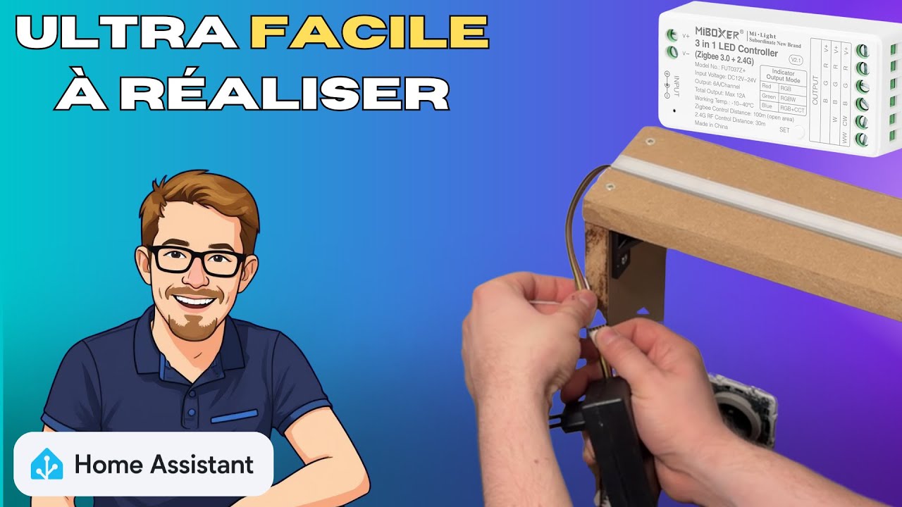 J’ai transformé un mur moche avec un simple bandeau LED… le résultat est CHOQUANT 🤯