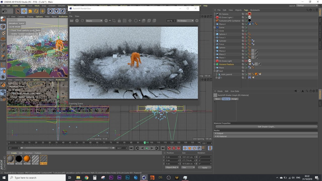 Cinema 4d Voronoi Fracture Explosion Tutorial