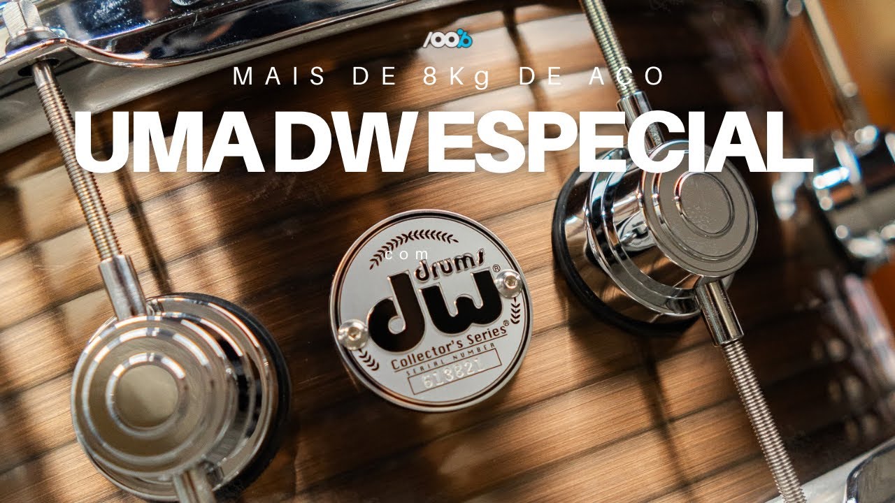 Uma caixa DW Collector’s especial com mais de 8kg de aço e cobre!