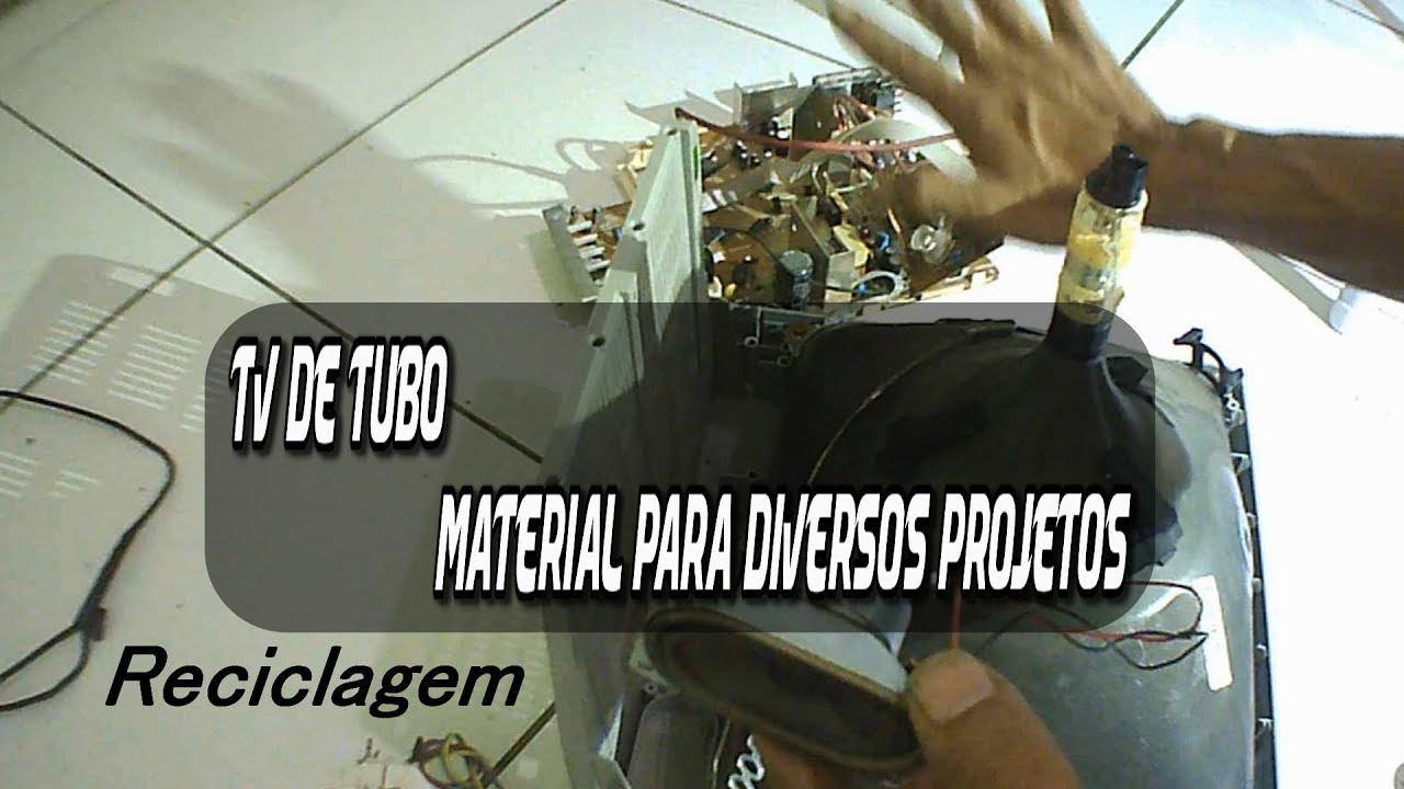 TV de tubo, material para diversos projetos (reciclagem)