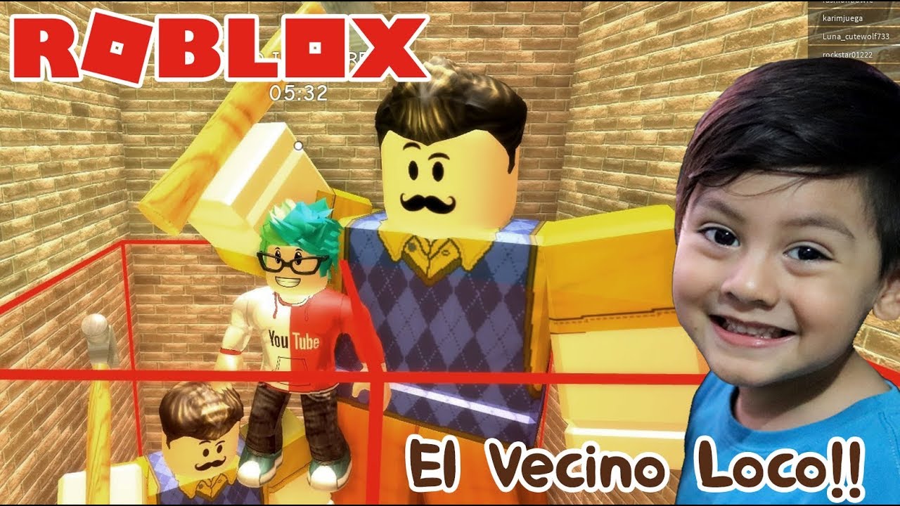 Hello Neighbor en Roblox | Escapa del Vecino Malvado | Juego para niños