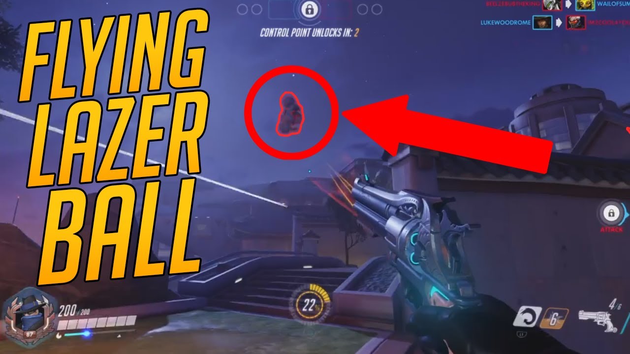 Overwatch Funny & Epic Moments 136 - FLYING LAZER BALL - Highlights Montage