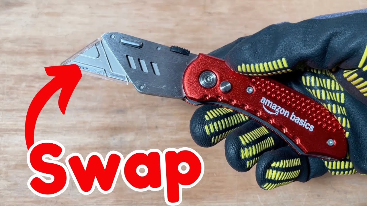 How to Swap Blade Amazon Basics Utility Knife