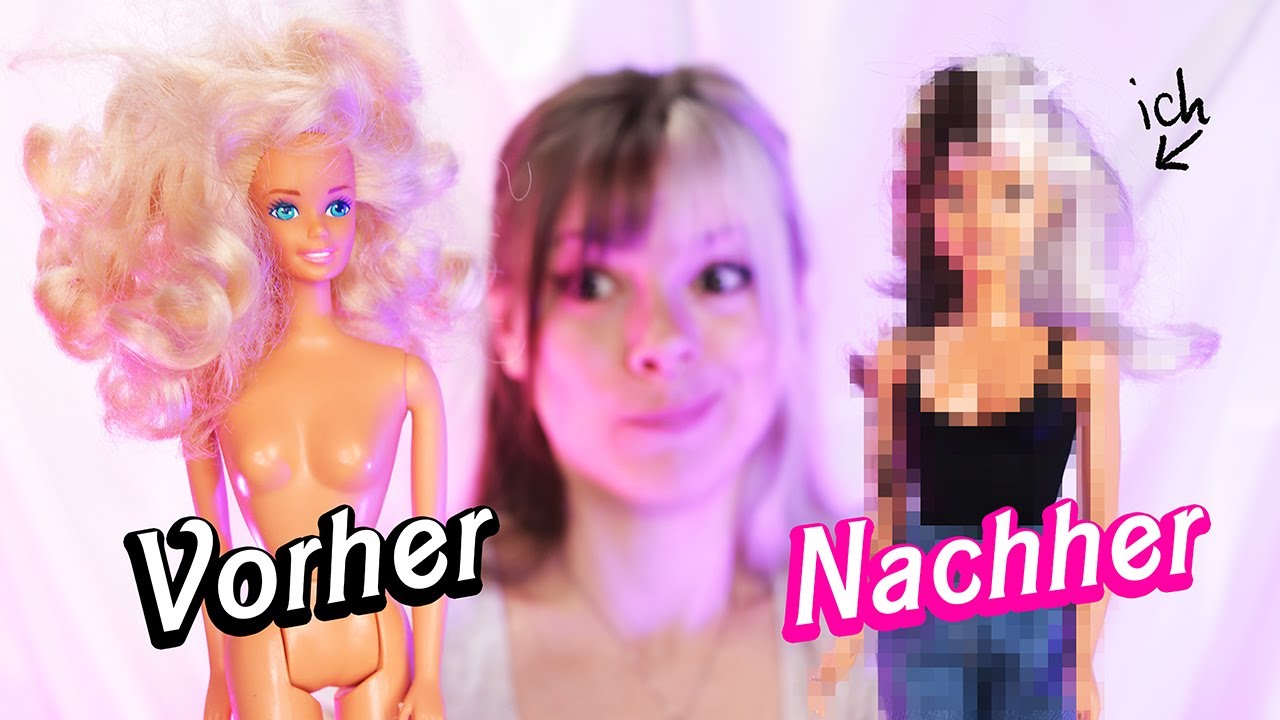 Hab MICH selbst als BARBIE gebastelt | I'm a Barbie Girl 💀💅
