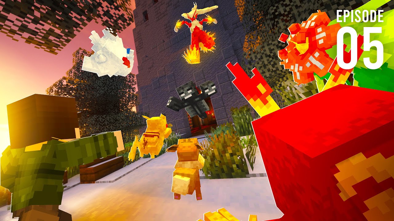 Using my POKEMON to DEFEAT the WITHER in my MINECRAFT COBBLEMON 1.7 FOREVER WORLD!