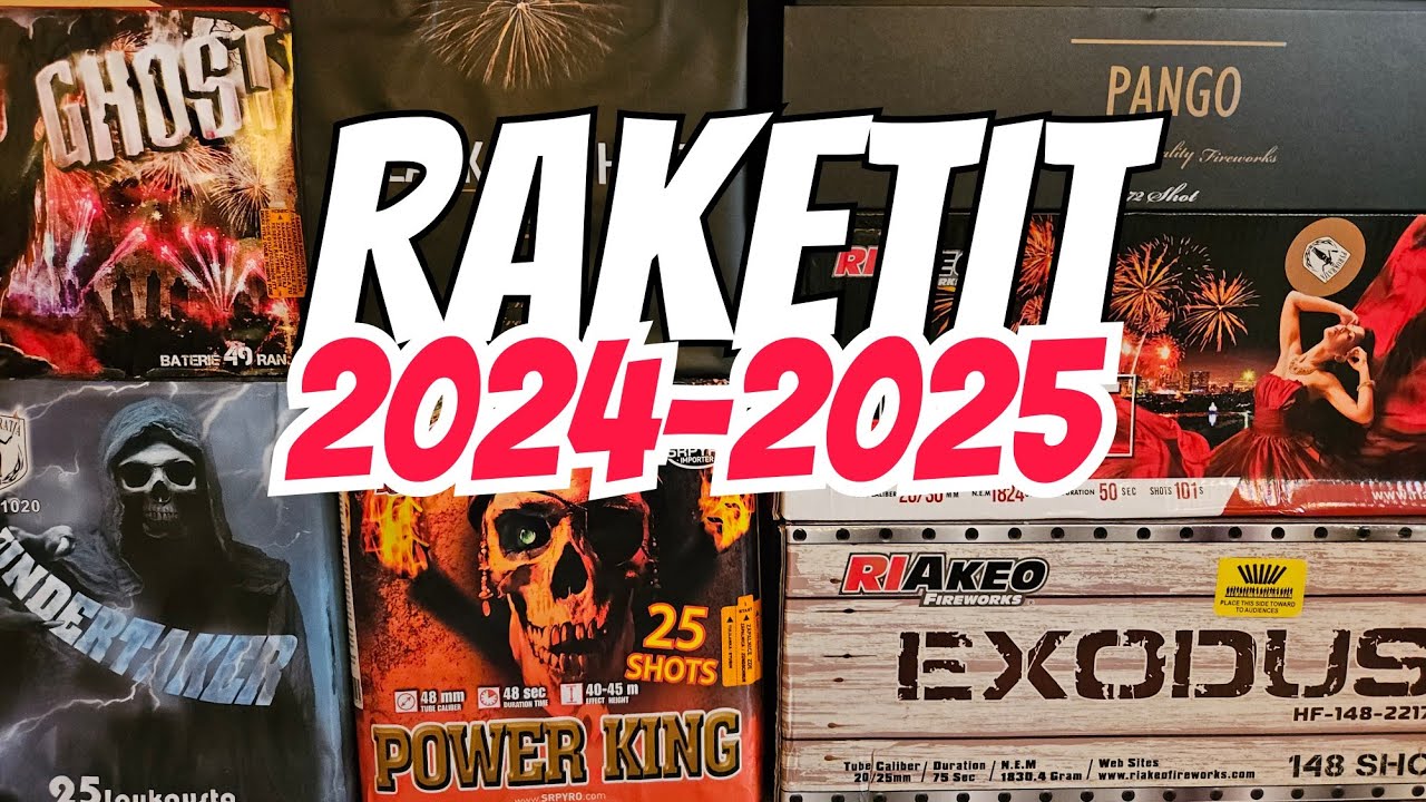 RAKETIT 2024-2025 1000€! | Pyrokratian tilaukset & tiskiostokset.