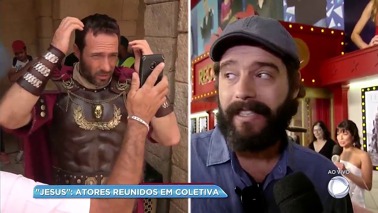 Elenco se reúne em lançamento da novela Jesus