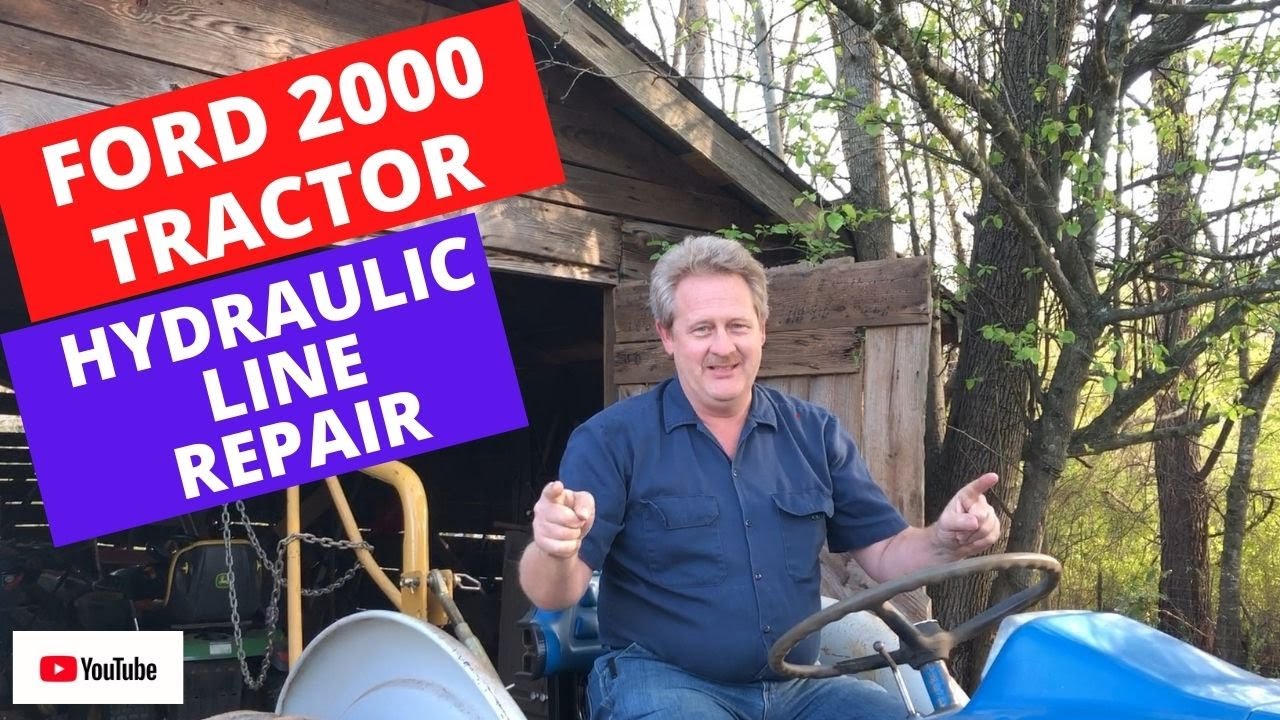 173 #4 / 3=28-22 / HOW TO REPAIR THE HYDRAULIC LINE ON A 1972 FORD 2000 TRACTOR