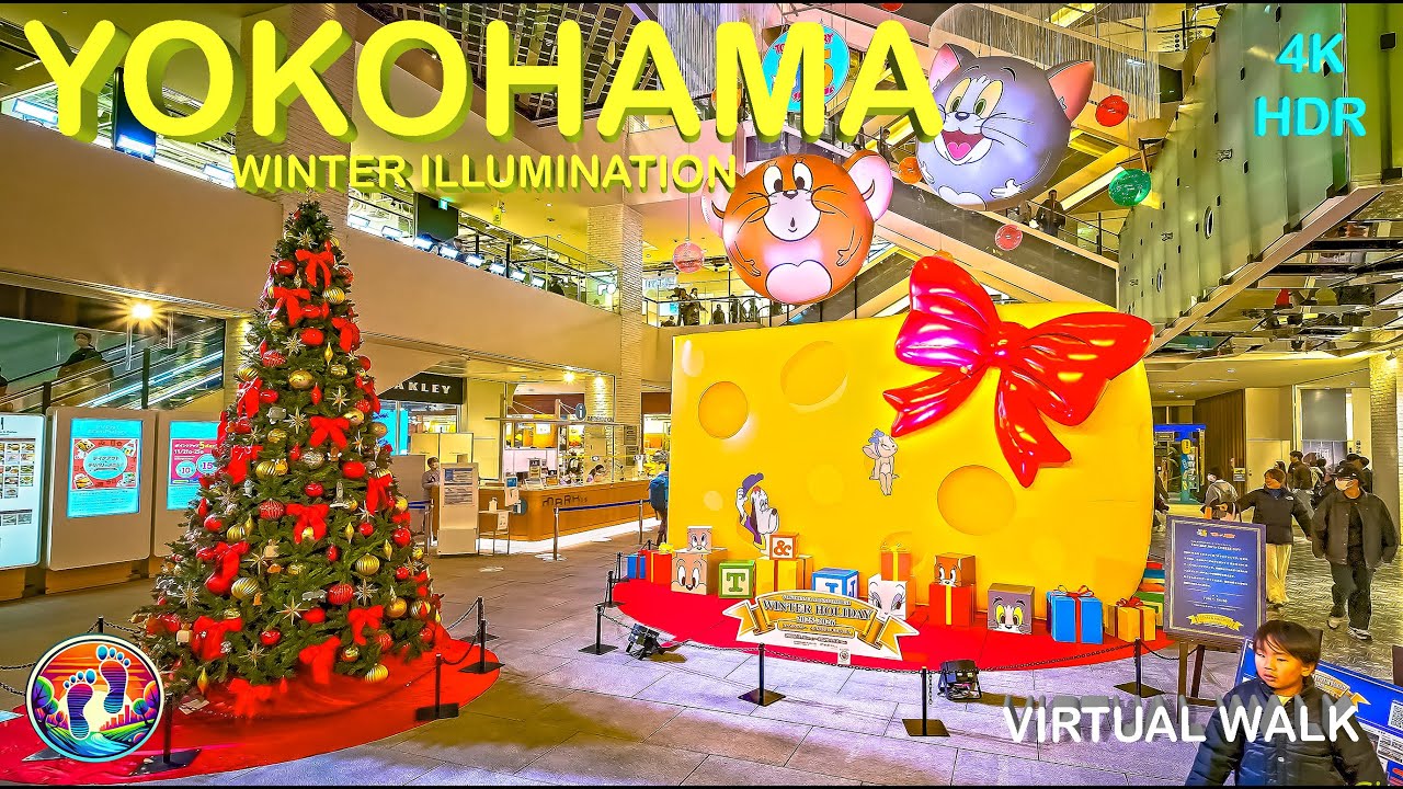 Yokohama Winter Illumination 2025 横浜ウィンターイルミネーション | Christmas Lights & Bayfront Night Walk • 4K HDR