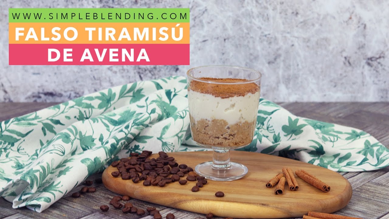 DESAYUNO DE AVENA ESTILO TIRAMISÚ | Receta saludable de avena casera y muy fácil