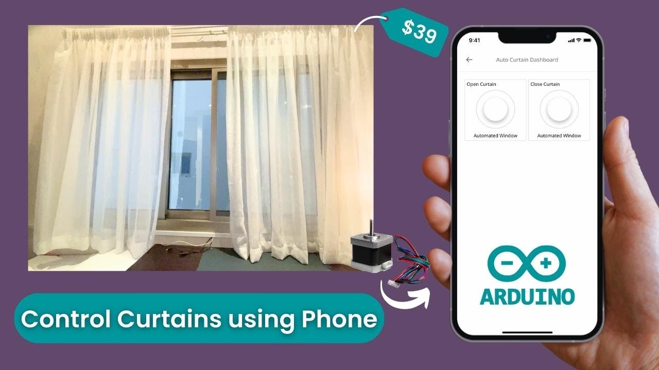How to control Window Curtains with Phone: DIY Arduino Automation (2024)