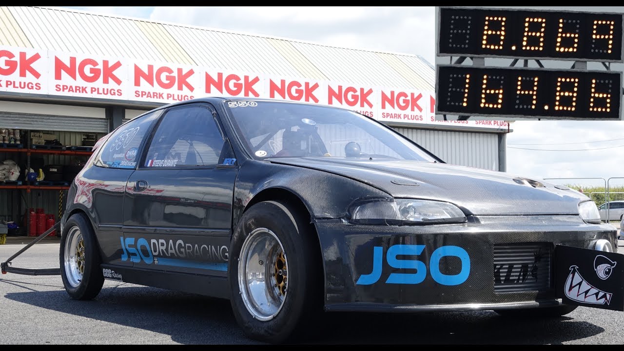 1000+ HP Honda Civic - Quickest FWD Car In France - 8.86 @ 164mph