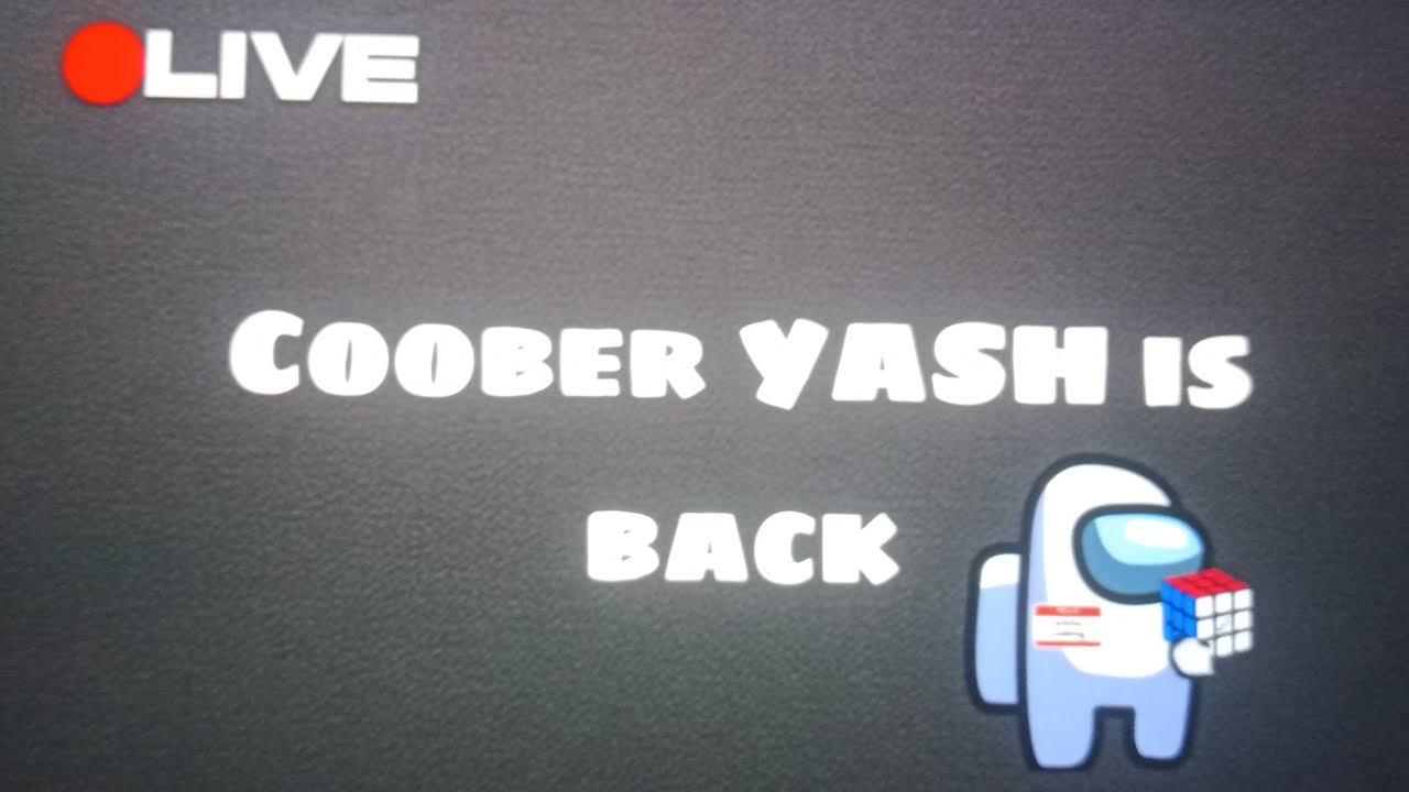Speedcuber Yash  is live!