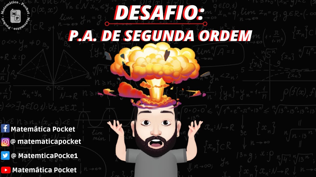 Como achar o termo geral da P.A. de 2ª Ordem? 🤯 Desafio 🤯