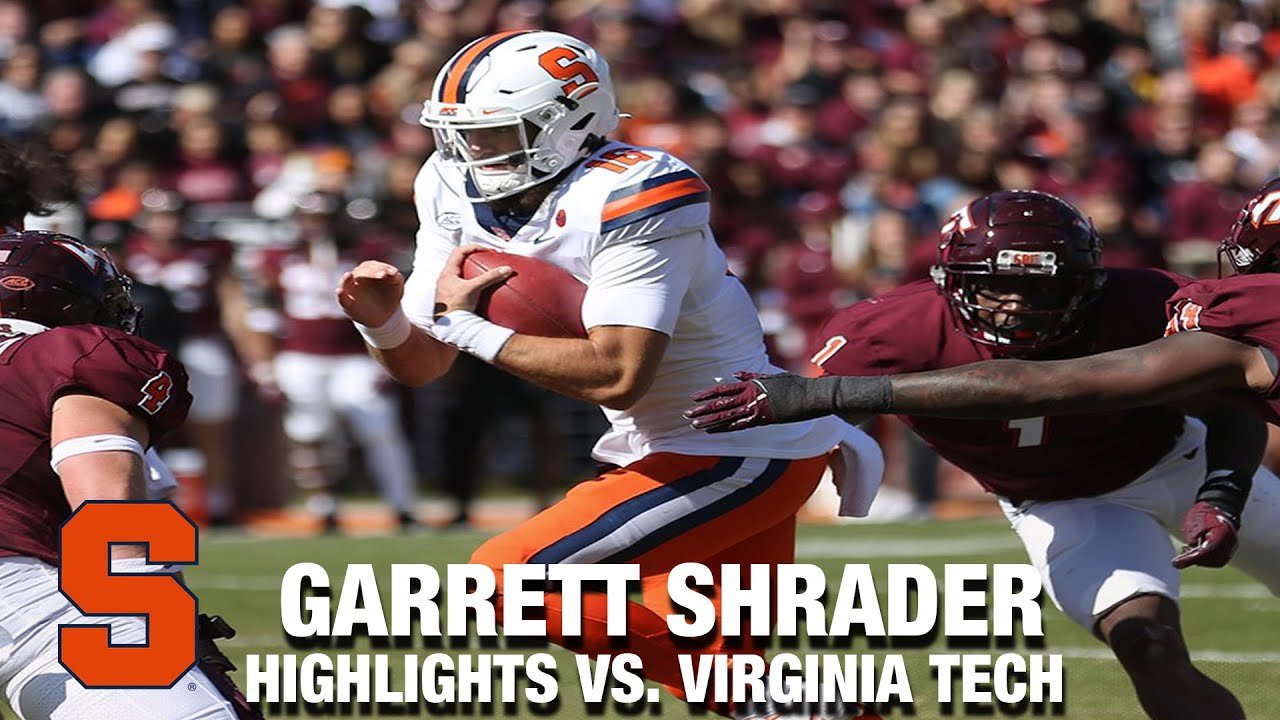 Syracuse's Garrett Shrader Comes Alive In Big Win Over Virginia Tech