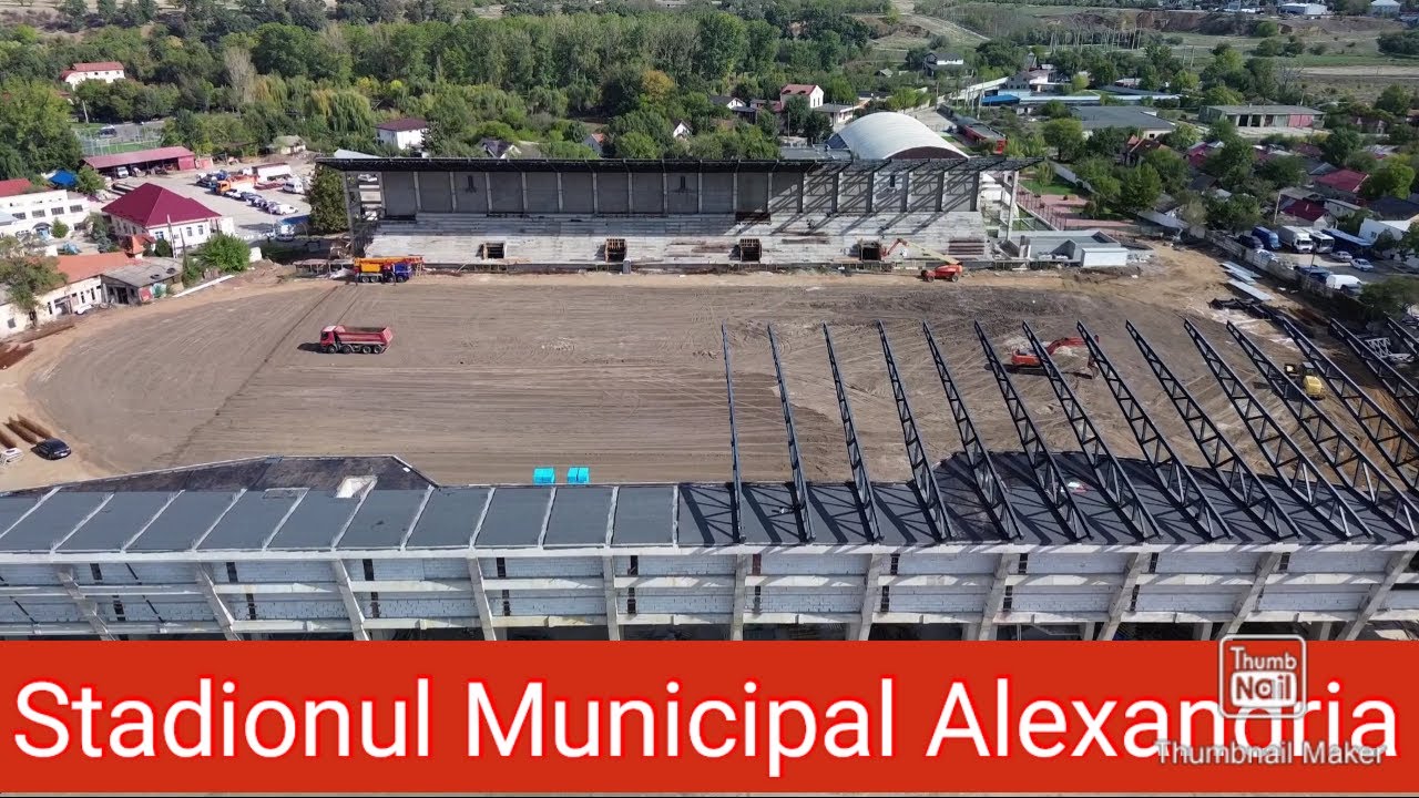 OCT 2024 Stadionul Municipal Alexandria stadiul lucrarilor