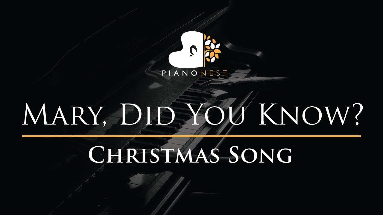 Mary, Did You Know - Christmas Song - Piano Karaoke Instrumental Cover with Lyrics