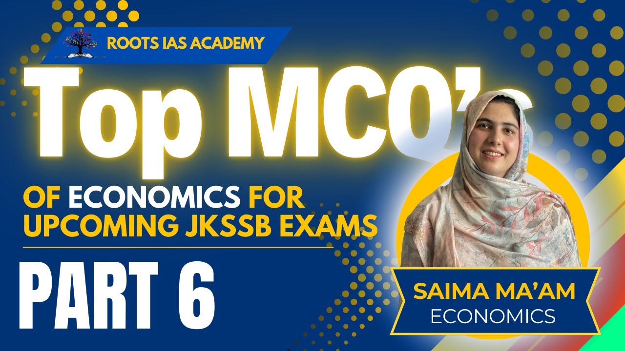 Crack JKSSB with These Top Economics MCQs! Part 6 #jkssb #jknt #jkpsi