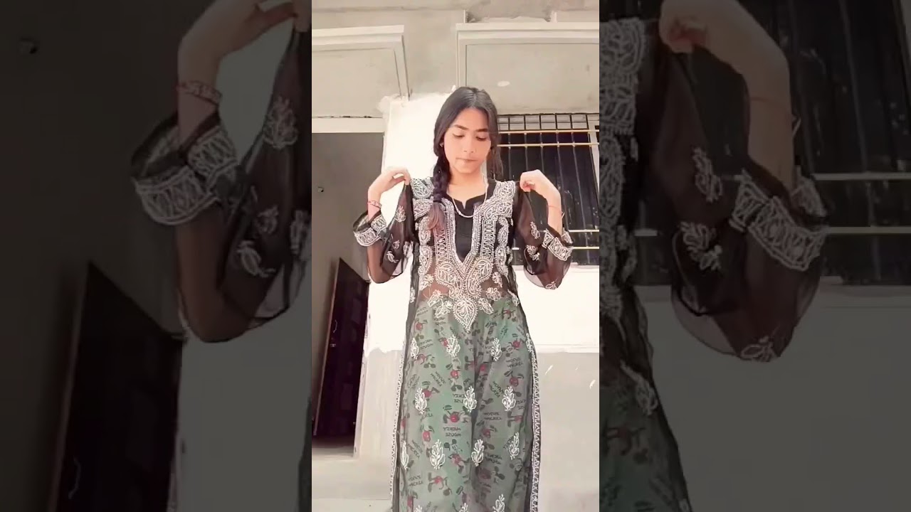 black chikankari kurti #ready #style #youtubeshorts