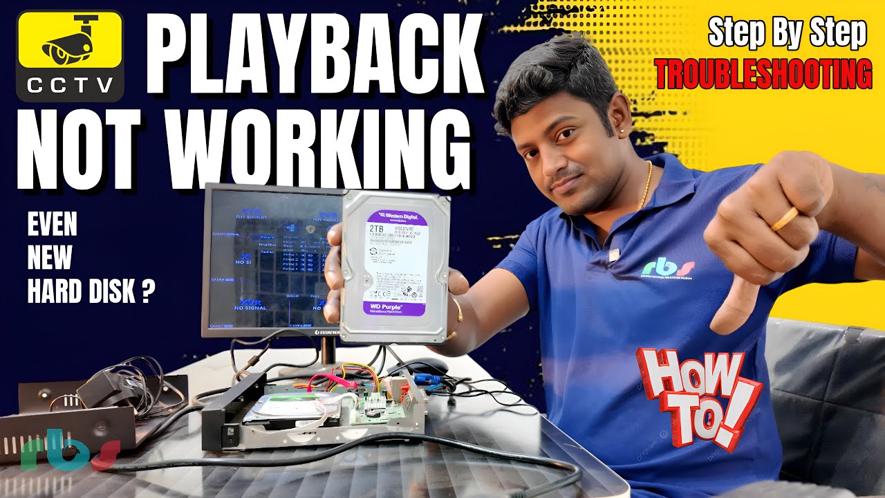 CCTV Play Back Not Working Even New Hard Disk | How to Fix Playback Issue in Tamil | rbs updates