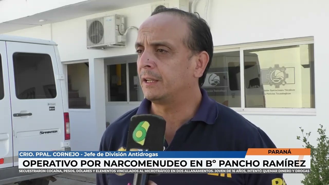 Crio Ppal Cornejo - Operativo por narcomenudeo en Bº Pancho Ramirez de Paraná