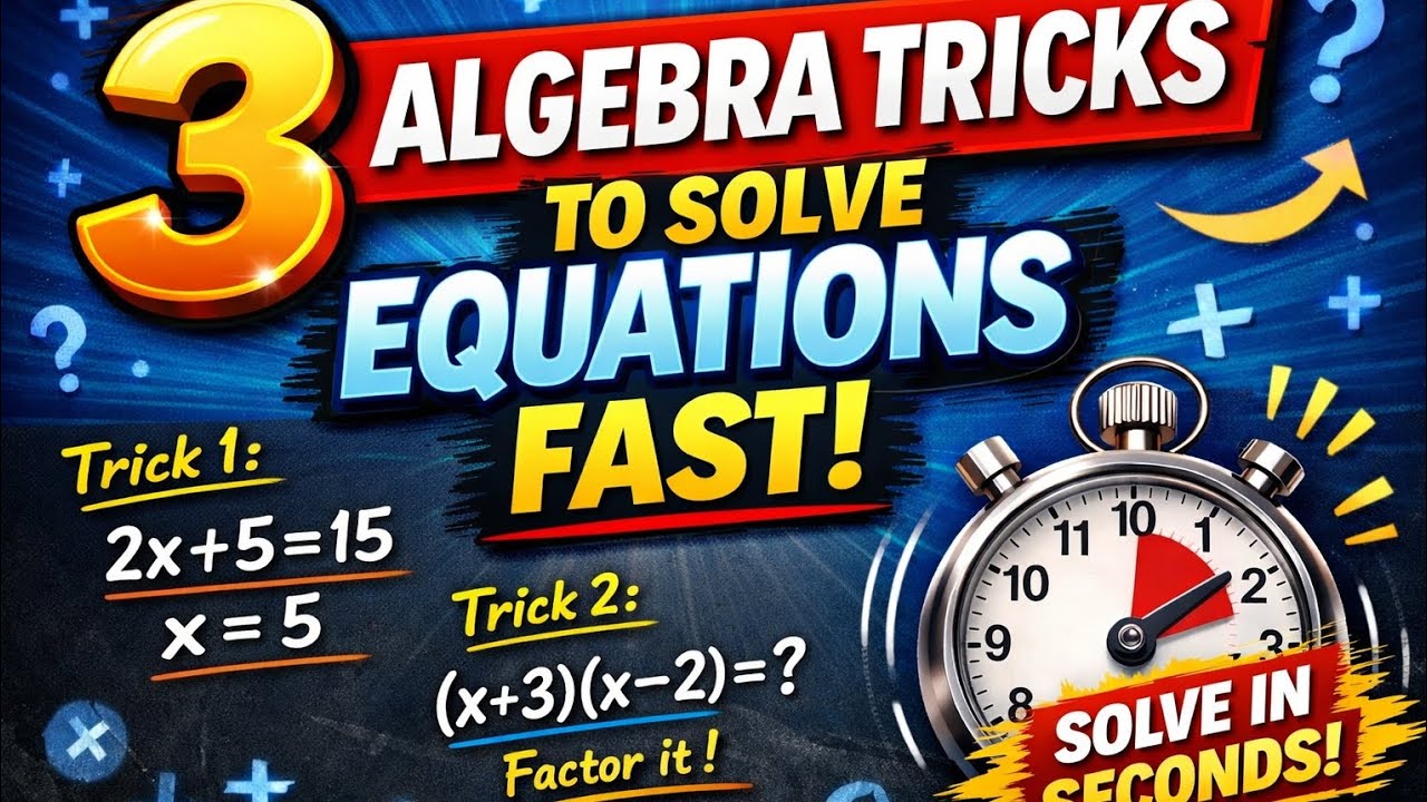Algebra Full Course | Algebra Basics to Advanced | Quadratic Equations, Factorization &  Masterclass