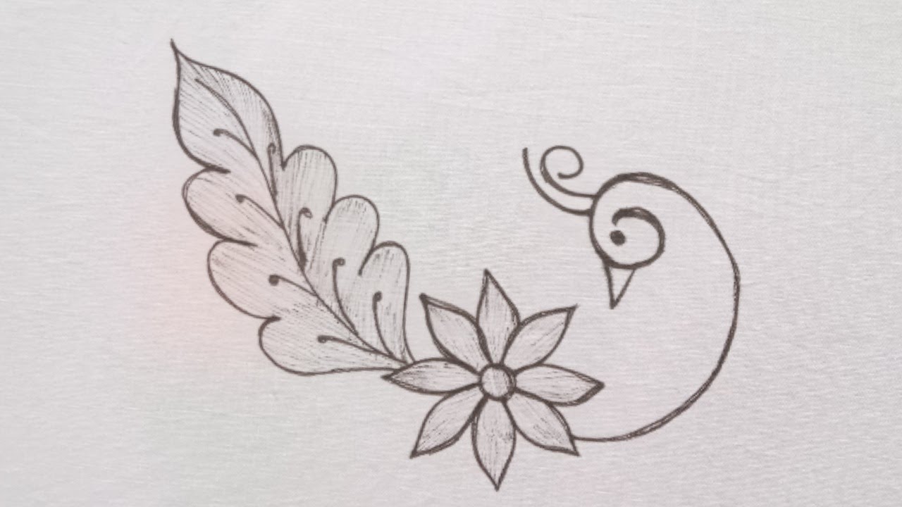 Hand embroidery designs ll Very Beautiful and easy Peacock embroidery design with easy stitches