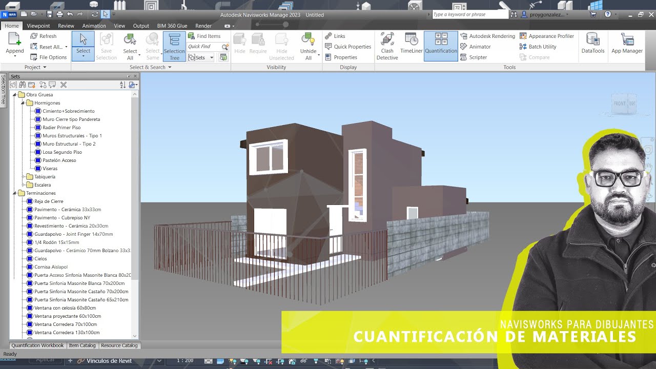 Navisworks 2023 - Video 01 - Cuantificacion de Materiales