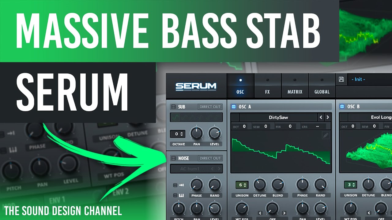 SERUM Tutorial | Massive Bass Stab, Melodic Techno | Massano, Anyma - Tutorial