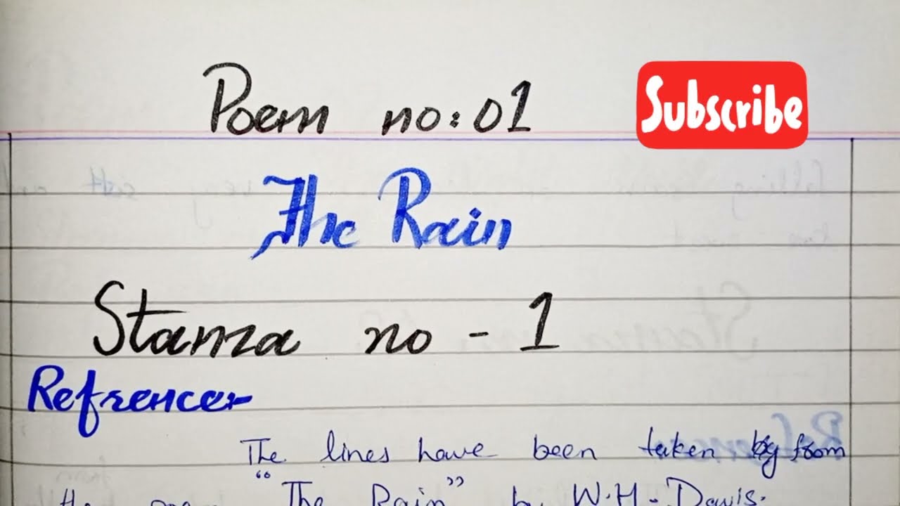 ||English summary the rain|| the rain summary||paper presentation