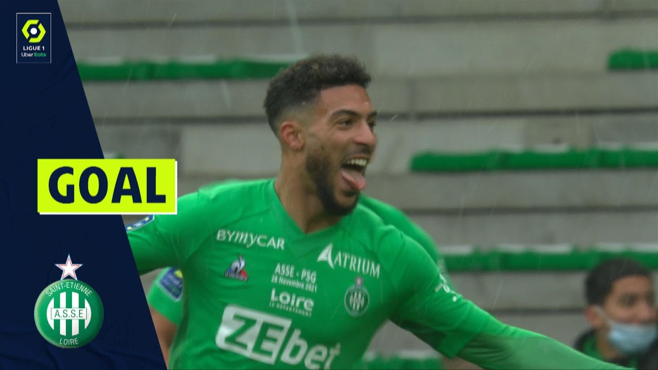 Goal Denis BOUANGA (23' - ASSE) AS SAINT-&Eacute;TIENNE - PARIS SAINT-GERMAIN (1-3) 21/22