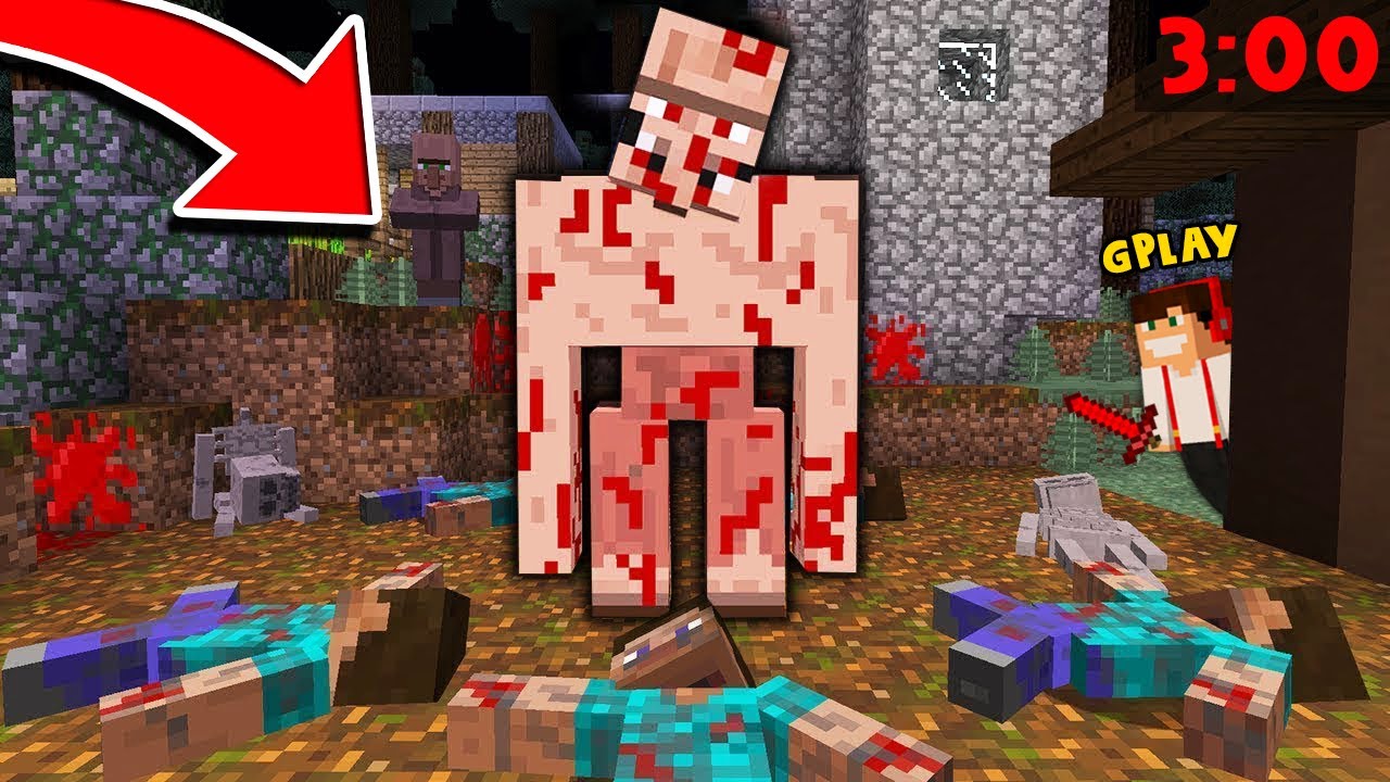 CO GOLEM O 3:00 ROBI W MIEŚCIE GPLAYA W MINECRAFT?!
