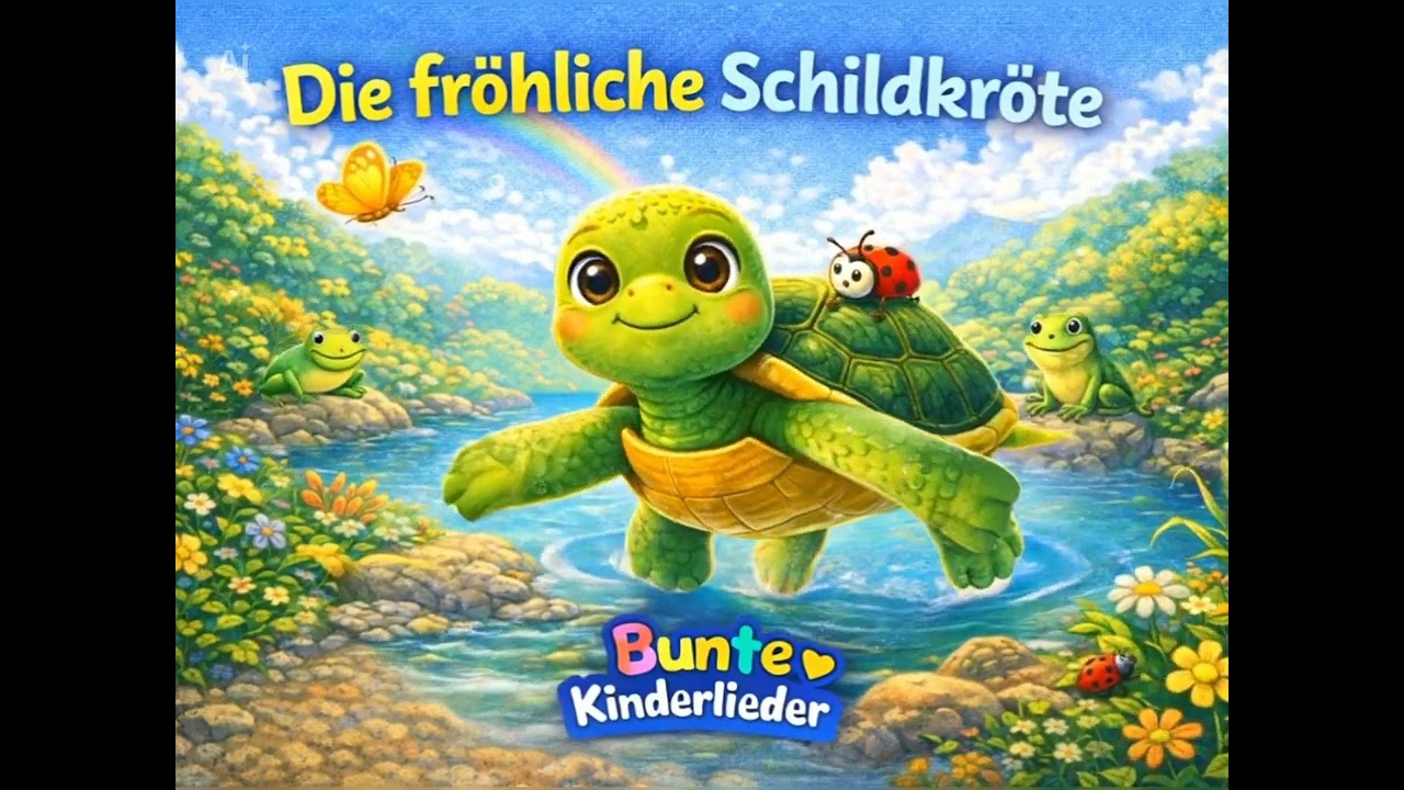 Die fröhliche Schildkröte 🐢 Tierlied für Kinder | Lustiges Bewegungslied