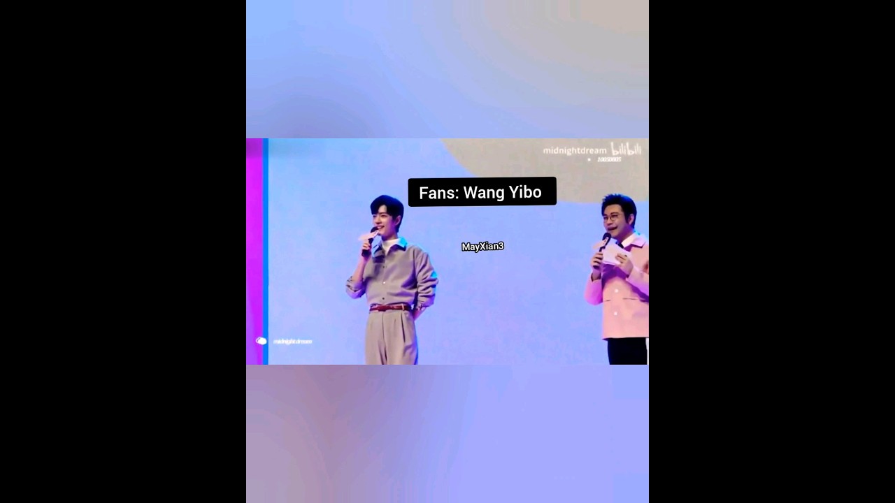 This How Fans Used To Shout Wang Yibo's Name In Front Xiao Zhan In Concert Once Upon A Time