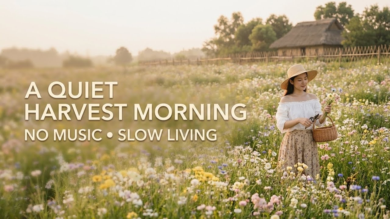 Harvesting a Simple Life Among Colorful Flowers