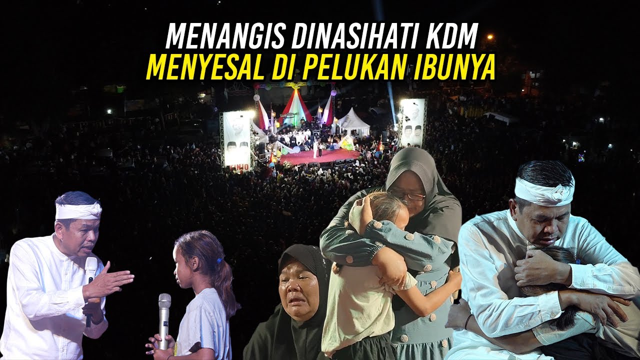MENANGIS SAAT DINASIHATI KDM | B0CAH YATIM MENGAKU MENYESAL DI PELUKAN IBUNYA