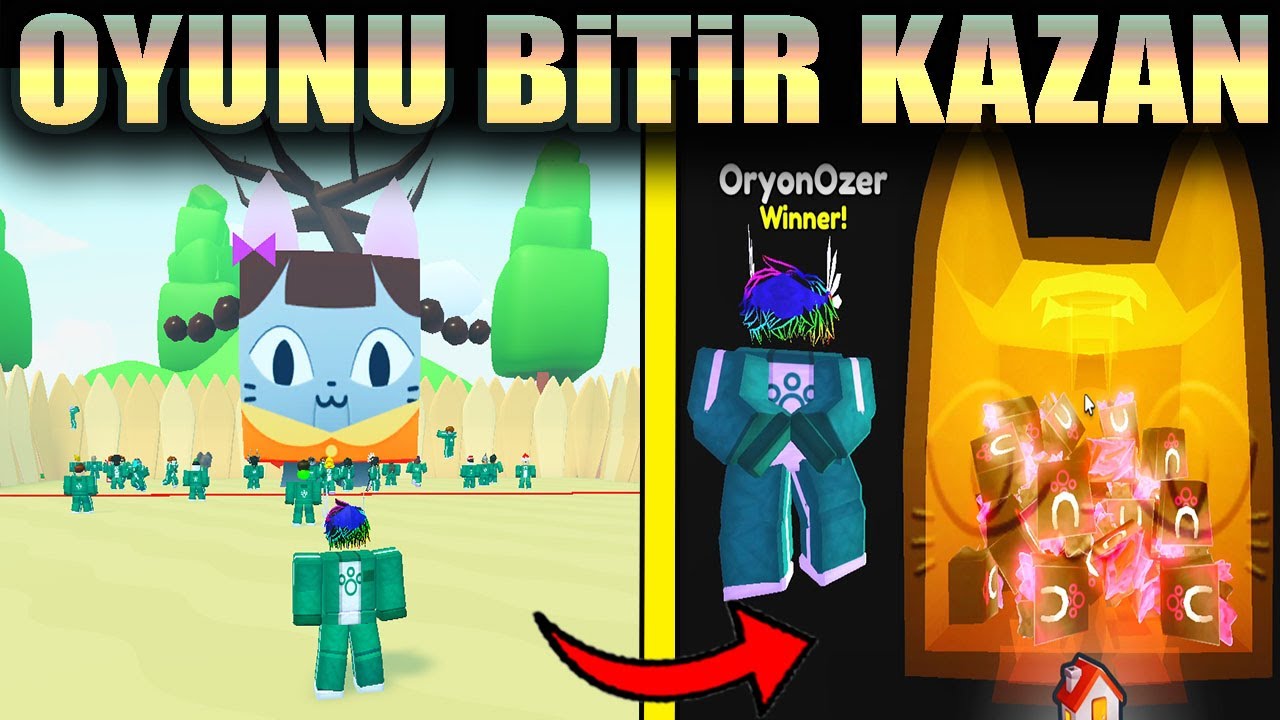 Squid Game Eventi Geldi - Oyunu Bitirip Kazandım / Pet Simulator 99