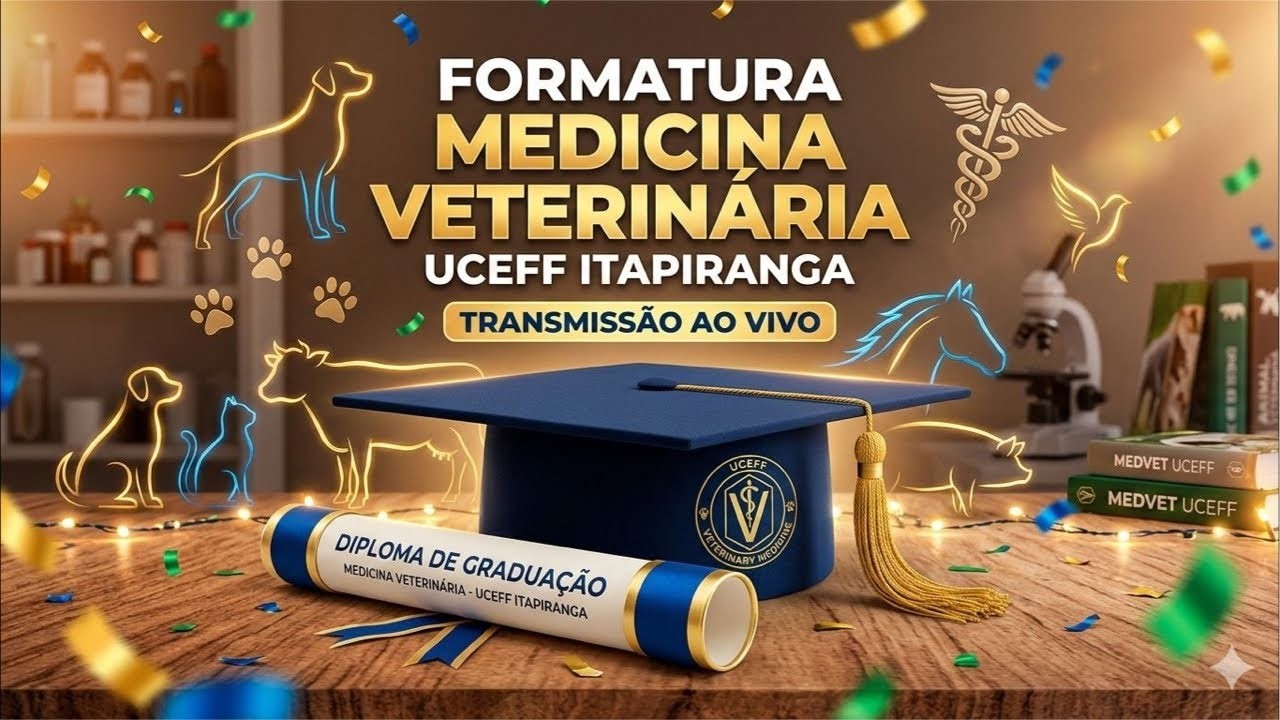 Formatura de Medicina Veterinária - 28/02/26 - UCEFF - Itapiranga - SC
