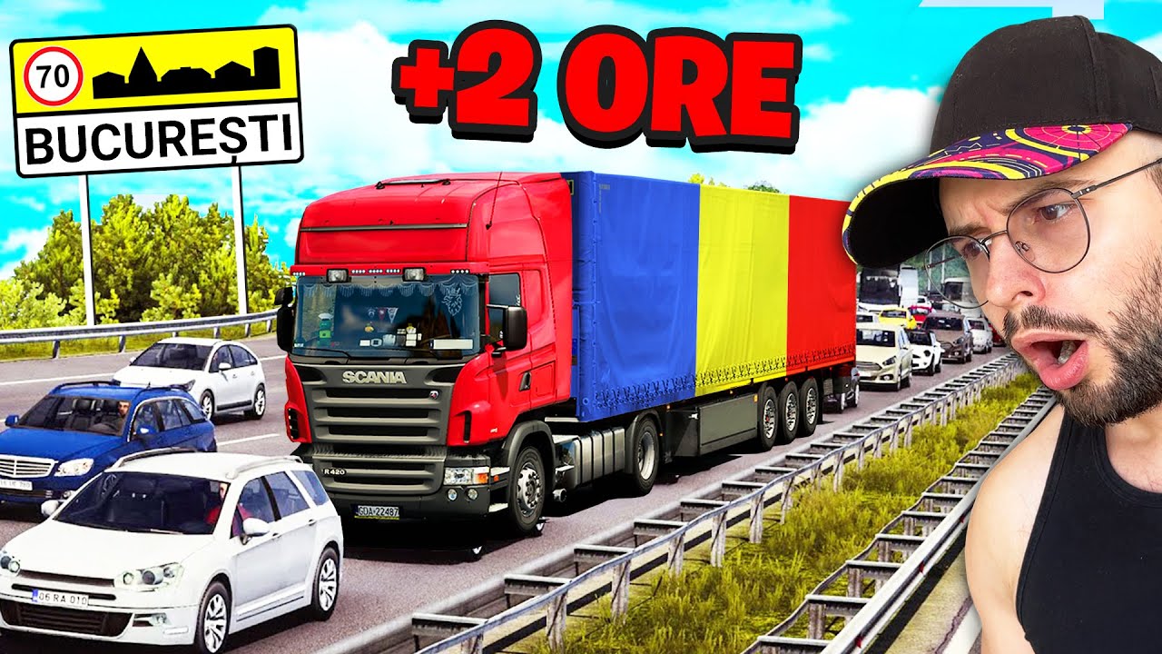 Am prins CEA MAI MARE AGLOMERATIE in BUCURESTI pe ETS2