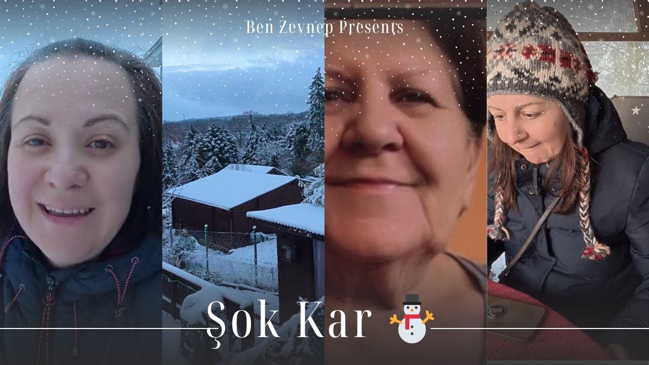  Sürpriz Kar Günü ❄️ 🤍 Dinlenmeli, Aileli, Karlı Bir Gün #almanyavlog 