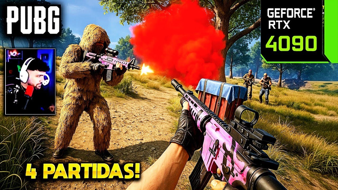 PUBG pero con 4 PARTIDAS y JUGADAS AVANZADAS - RTX 4090 24gb ( GRAFICOS EN ULTRA y AL MAXIMO )