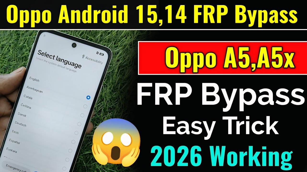 Oppo A5,A5x FRP✅ Bypass | Oppo Mobile Android 14,15 FRP Bypass | Google Account FRP Remove